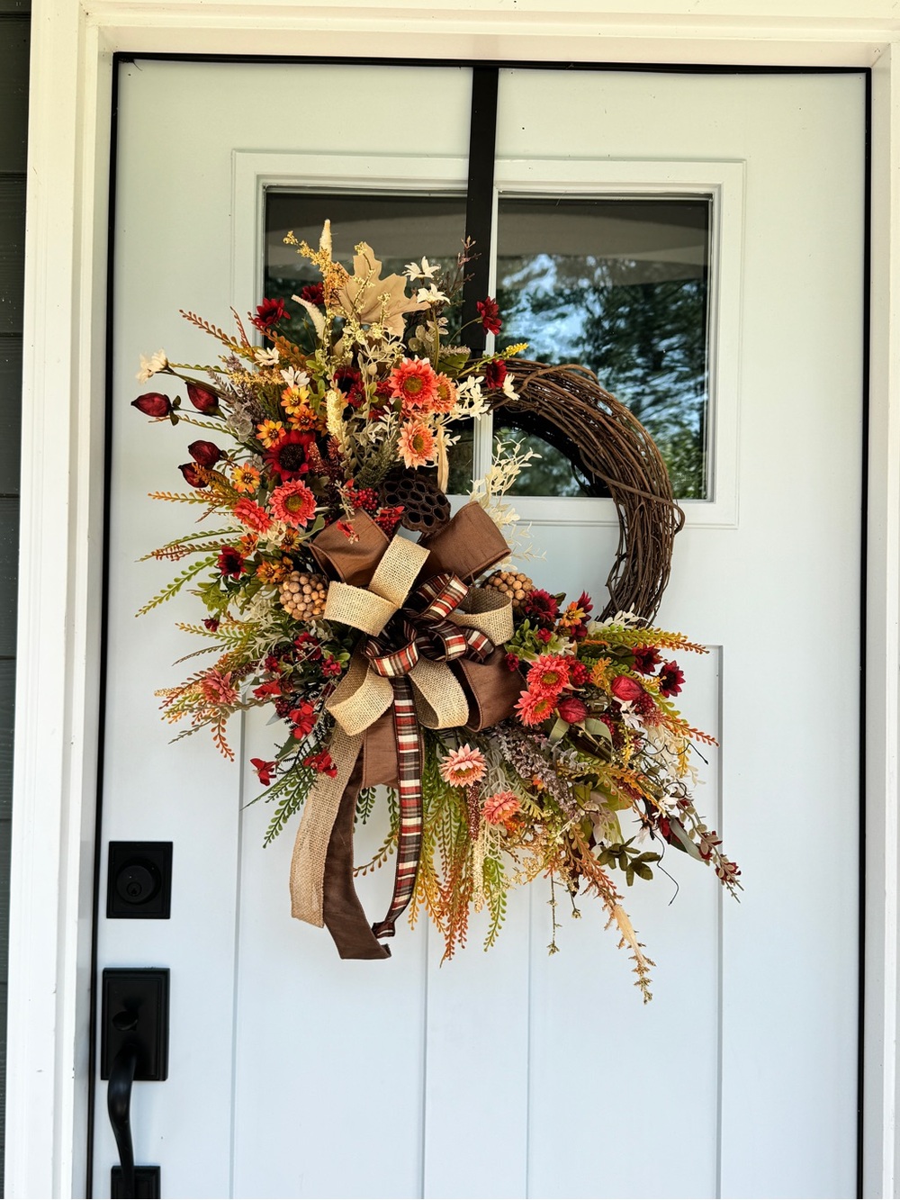 Rustic Grapevine Fall Wreath - Picture 9 of 9